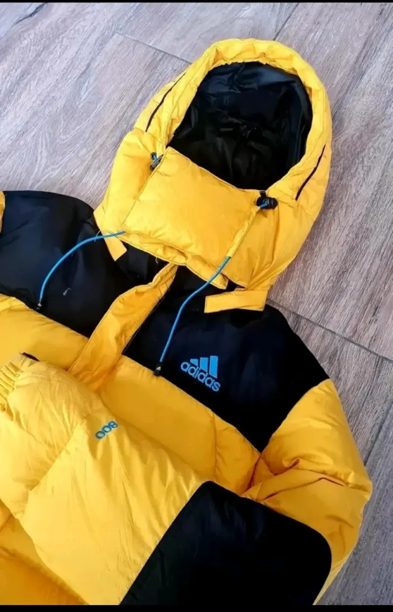 Chaqueta de invierno amarilla y negra Adidas - 4