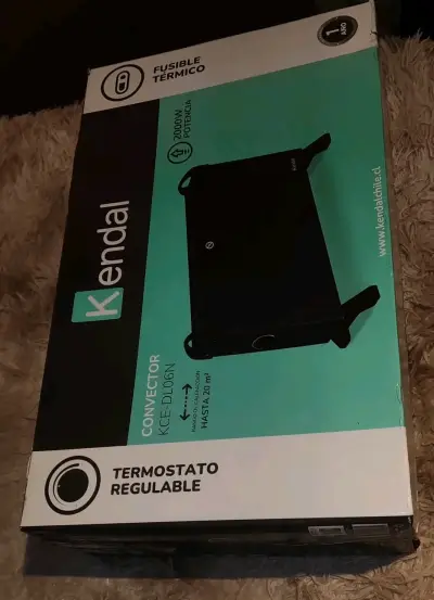 Calefactor convector Kendal 2000W con termostato - miniatura 1