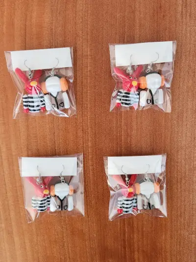 Aros Bodoque y Juanin hechos a mano - miniatura 1