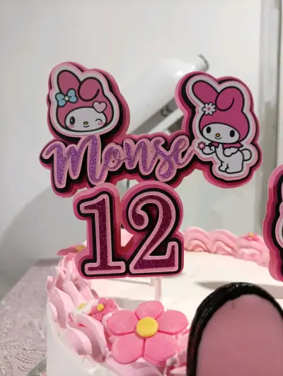 Toppers My Melody para cumpleaños - miniatura 2