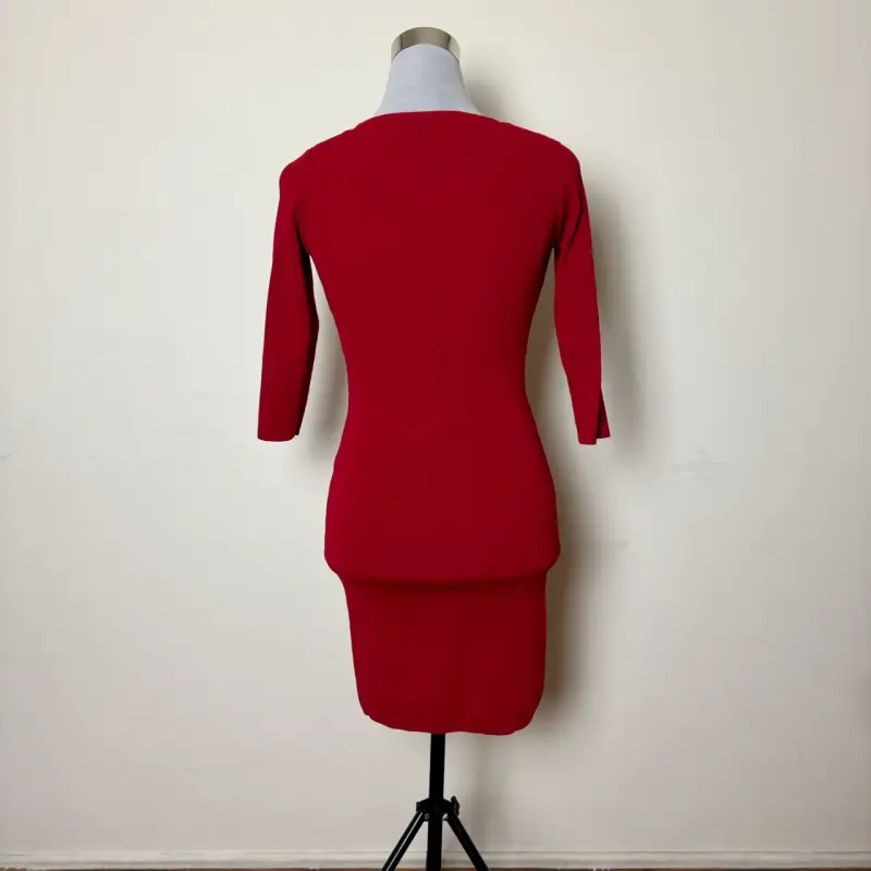 Vestido rojo Mango Basics talla XS/S - 3