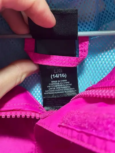 Chaqueta impermeable fucsia The North Face  niñ - miniatura 2
