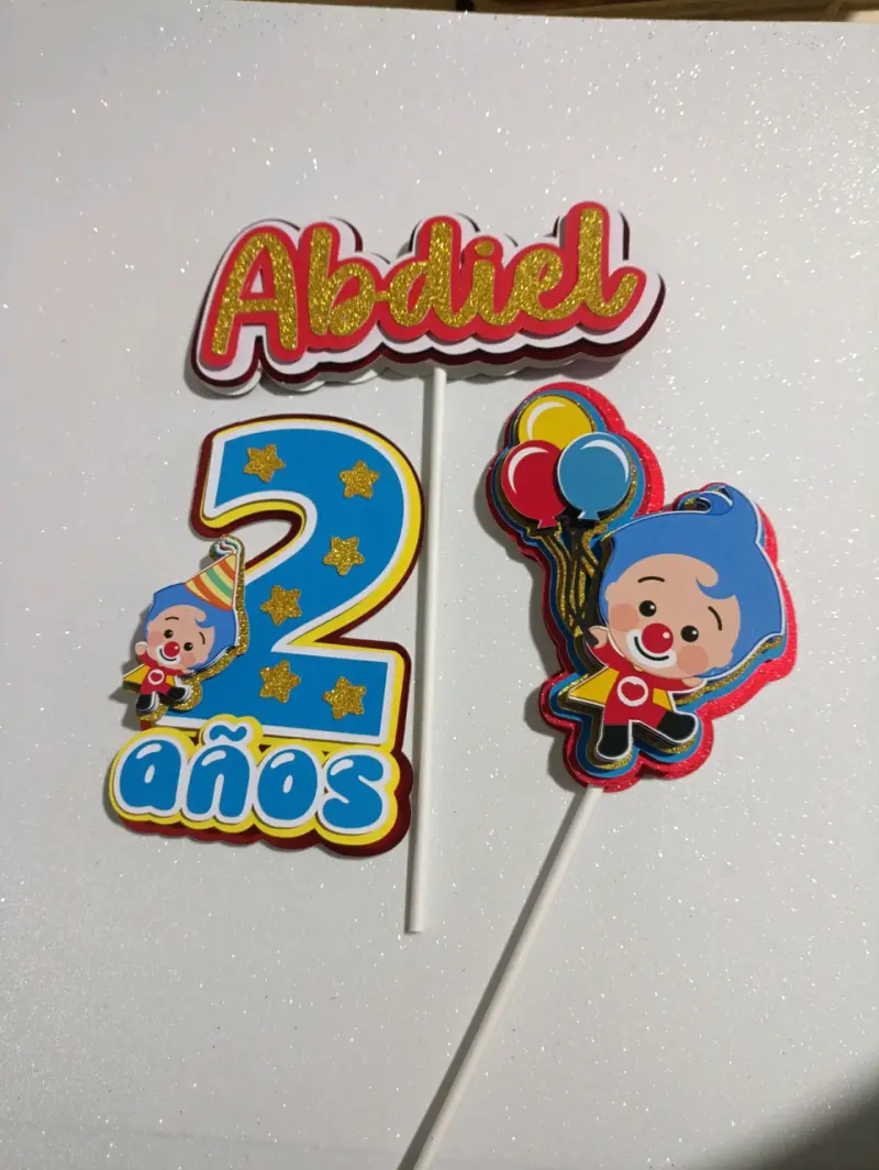 Decoración de pastel infantil 2 años con personaje - 2