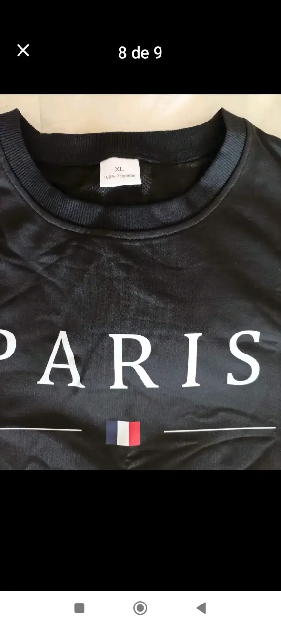 Conjunto deportivo negro Paris para hombre - 2