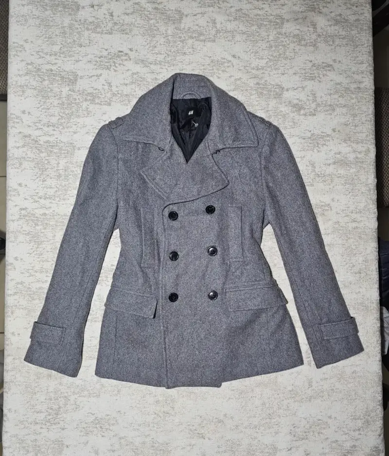 Abrigo gris de lana H&M para mujer - 3