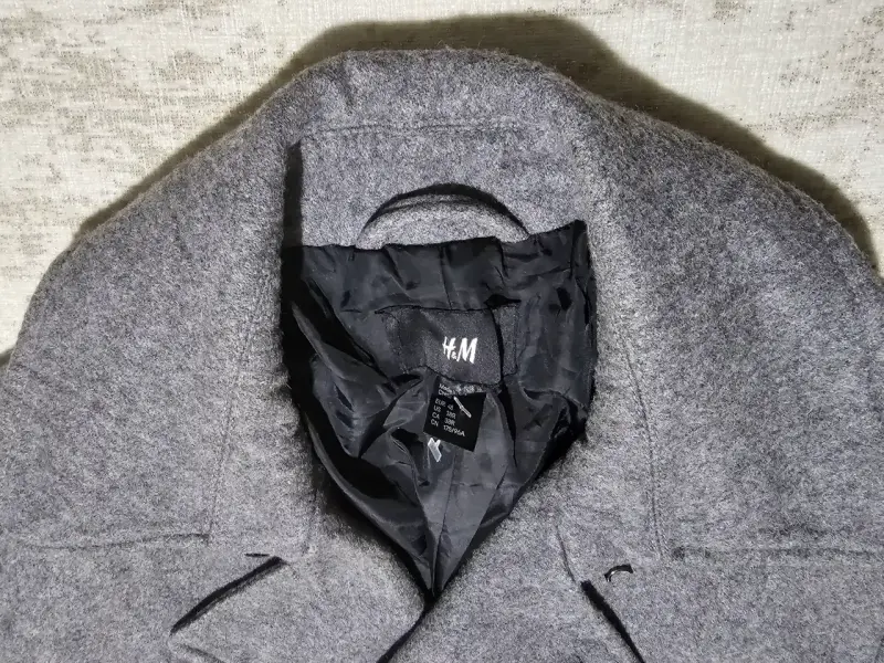 Abrigo gris de lana H&M para mujer - 4