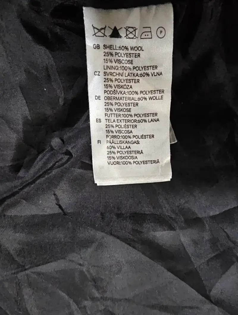 Abrigo gris de lana H&M para mujer - 6