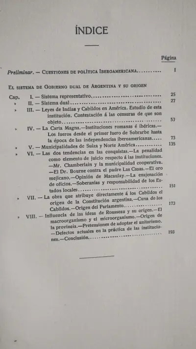 Libro antiguo 'El Sistema de Gobierno Dual de Argentina' - miniatura 5