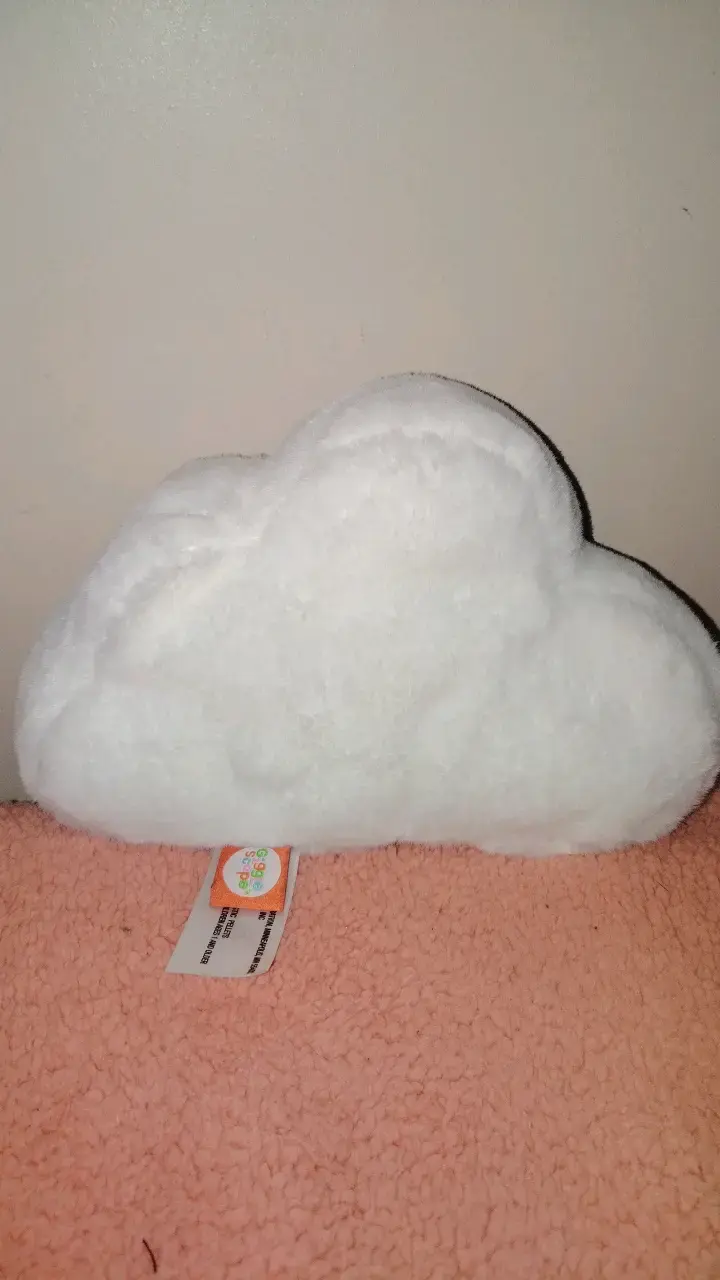 Peluche nube blanca con botas azules - 2