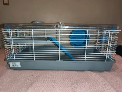 Jaula para hámster con accesorios azules - miniatura 1