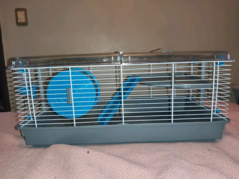 Jaula para hámster con accesorios azules - 2