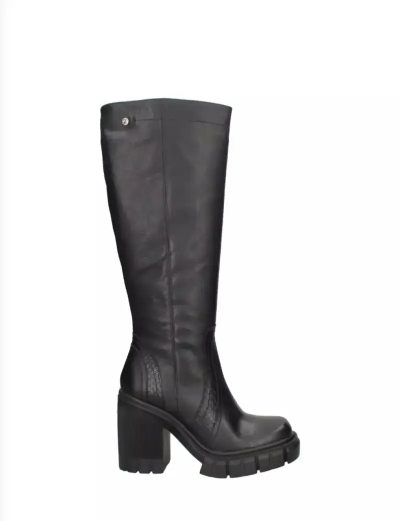 Botas negras de cuero para mujer Zappa - 4