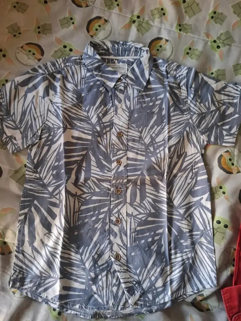 Camisa estampada de hojas para niño Cherokee