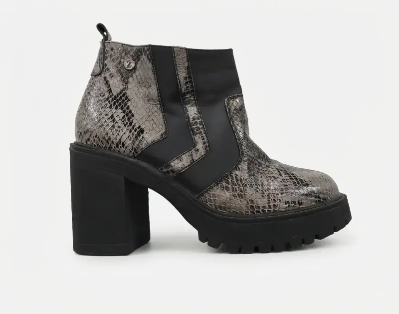 Botines de cuero con diseño de serpiente Zappa - 2