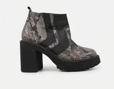 Botines de cuero con diseño de serpiente Zappa - miniatura 2