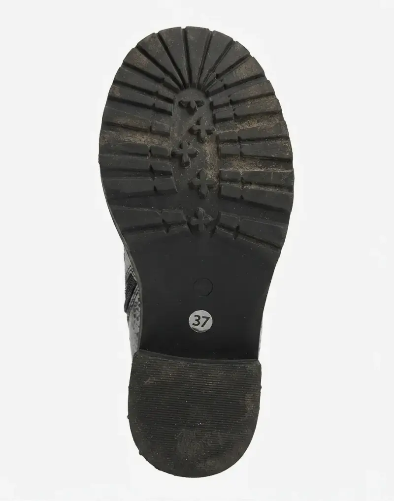 Botines de cuero con diseño de serpiente Zappa - 3