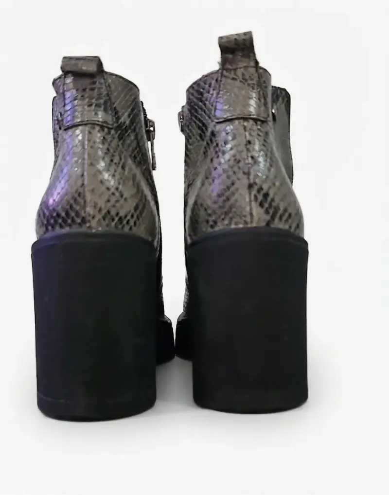 Botines de cuero con diseño de serpiente Zappa - 4