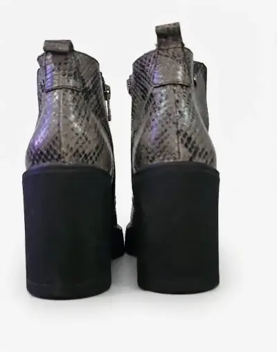 Botines de cuero con diseño de serpiente Zappa - miniatura 4