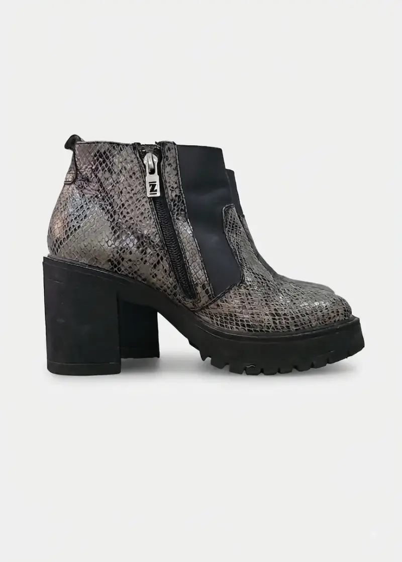 Botines de cuero con diseño de serpiente Zappa - 5