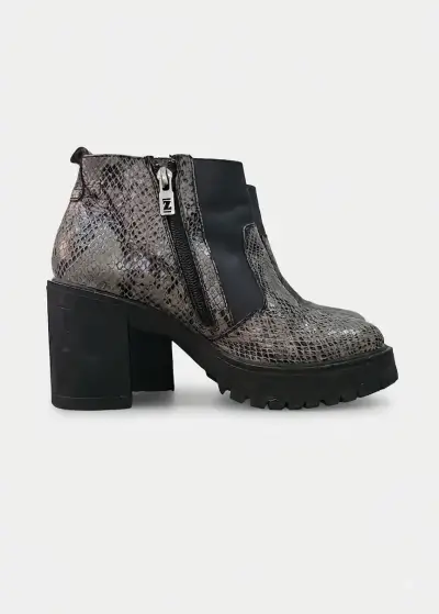 Botines de cuero con diseño de serpiente Zappa - miniatura 5