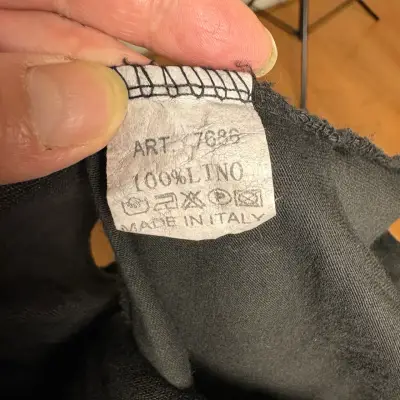 Blusa negra 100% lino italiana talla M – Nueva - miniatura 5