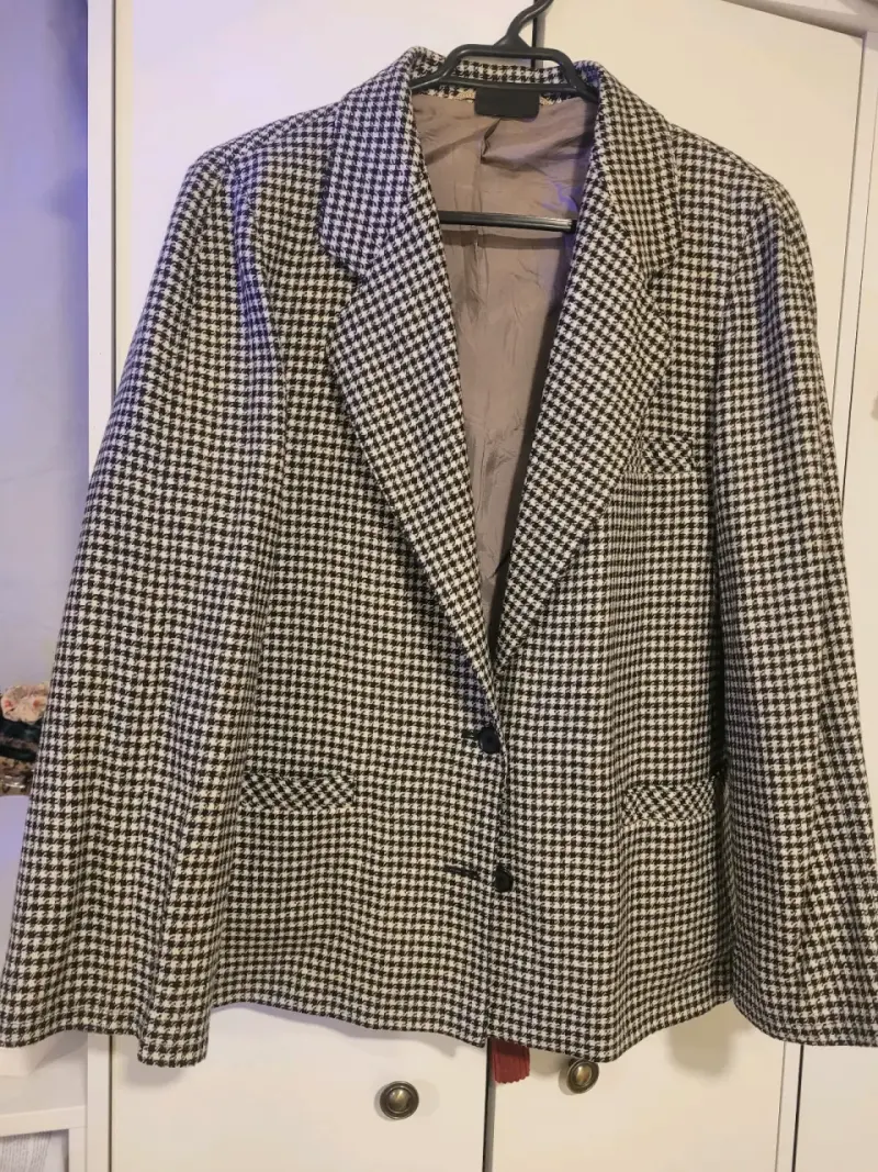 Blazer de lana con diseño pata de gallo - 2