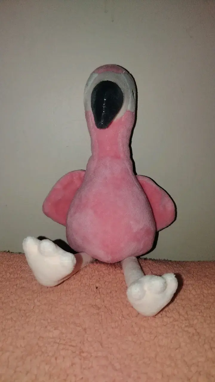 Peluche de flamenco rosado suave - 1