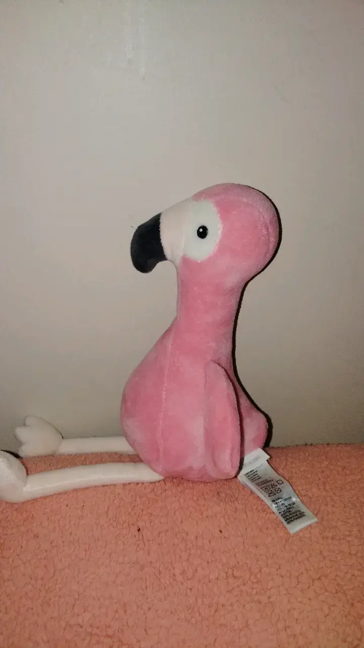 Peluche de flamenco rosado suave - 2