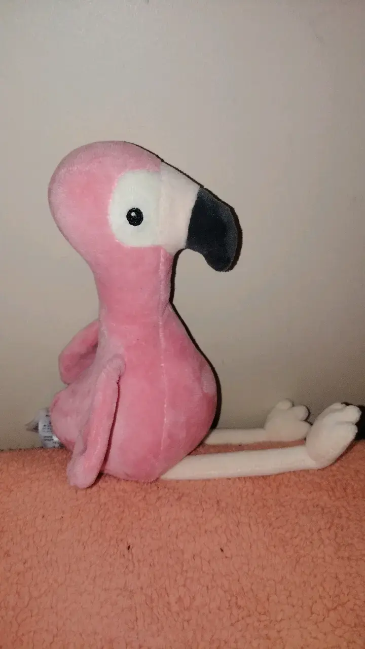 Peluche de flamenco rosado suave - 3