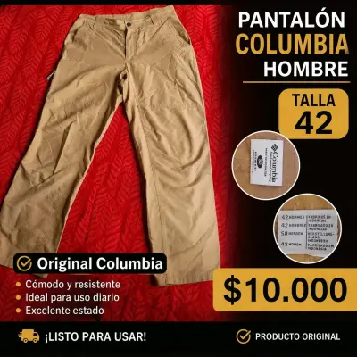 Pantalón Columbia Hombre Talla 42 Beige - miniatura 1