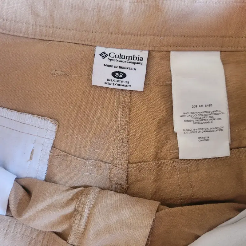 Pantalón Columbia Hombre Talla 42 Beige - 3