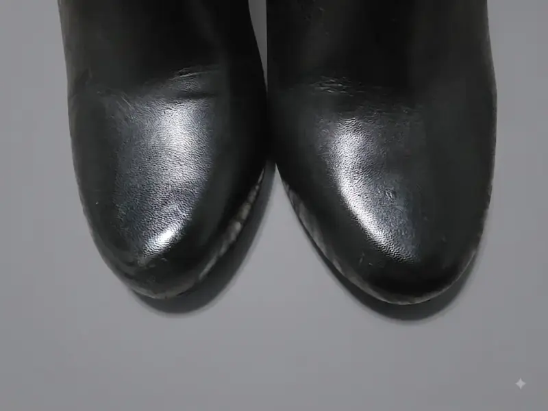 Botines de cuero negro con tacón Gacel - 5