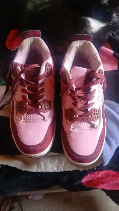 Zapatillas deportivas rosadas para mujer - miniatura 1