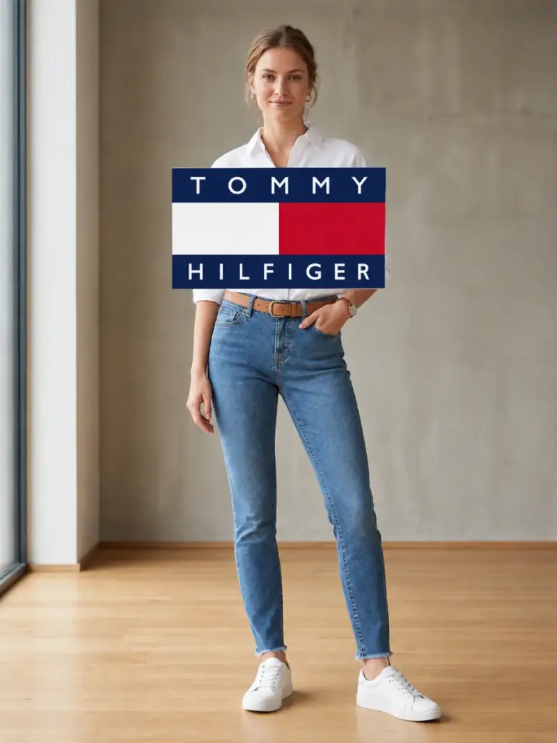 Jeans Tommy Hilfiger para mujer azul claro - 1