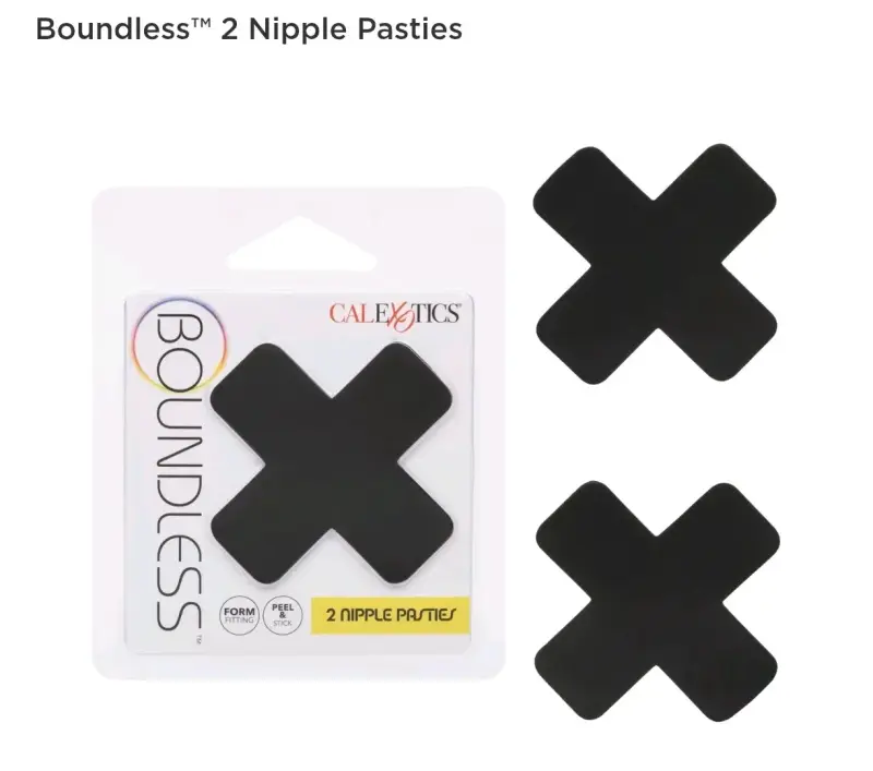 Pasties adhesivos negros Boundless CalExotics - 2