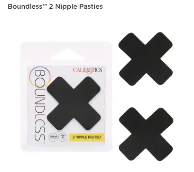 Pasties adhesivos negros Boundless CalExotics - miniatura 2