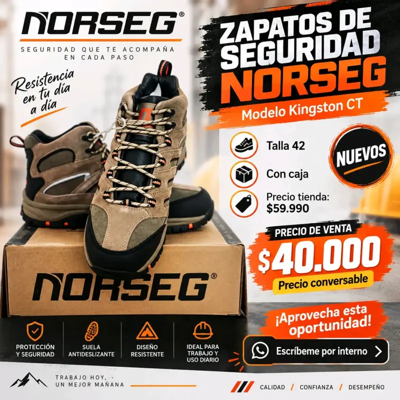 Zapatos de seguridad Norseg Kingston CT nuevos