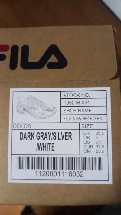 Zapatillas Fila New Retro RN Gris Oscuro/Plata - miniatura 3
