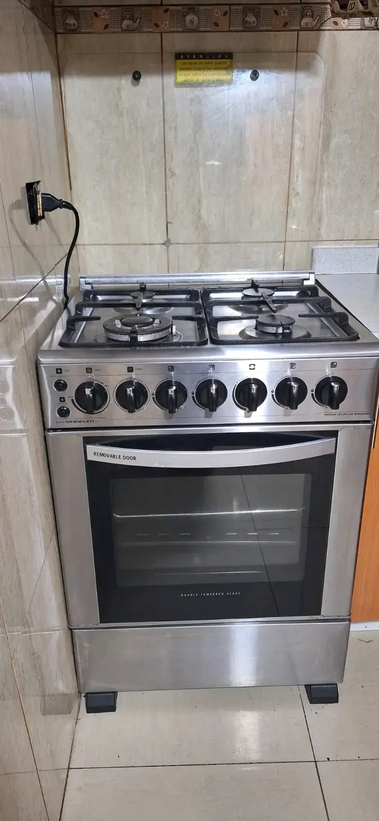 Cocina a gas Sindelen con horno - 2