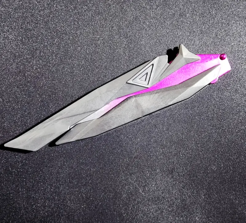 Cuchillo de colección con hoja morada - 3