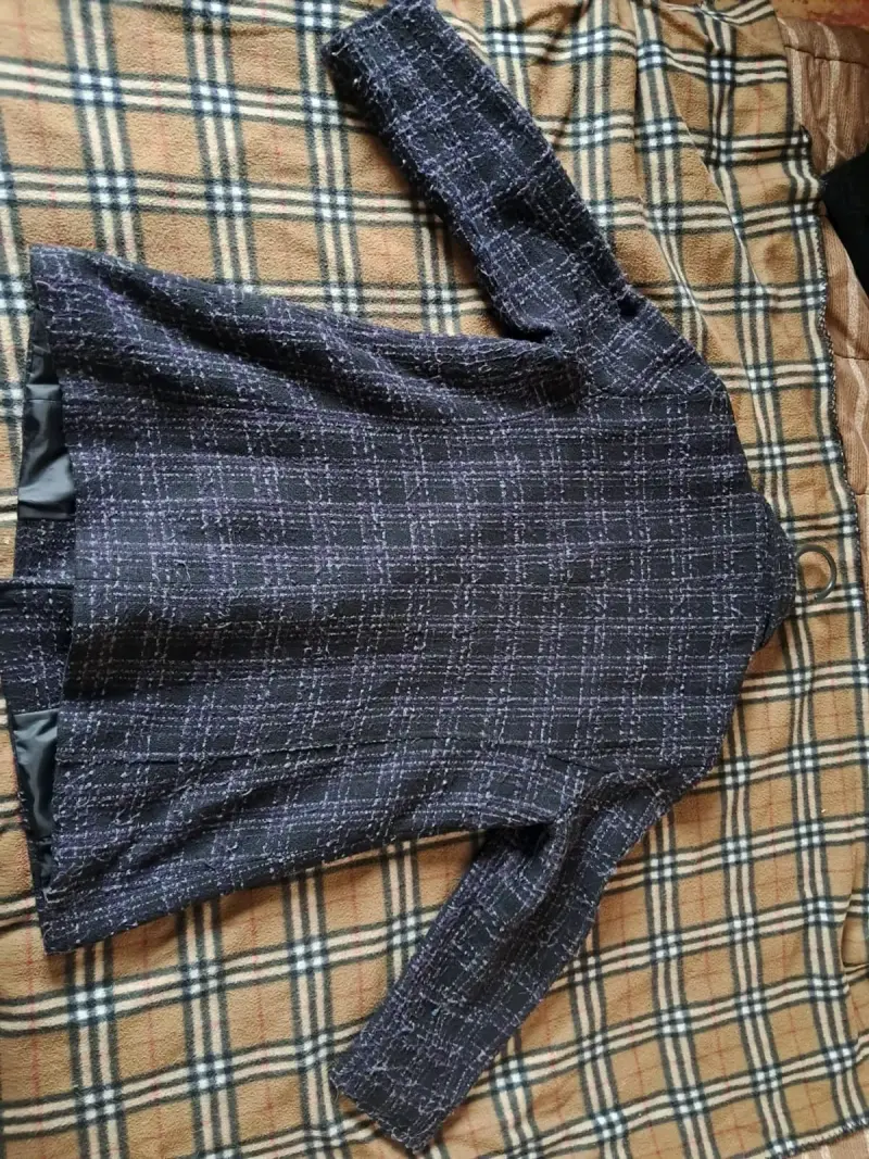 Abrigo de lana gris para mujer - 2