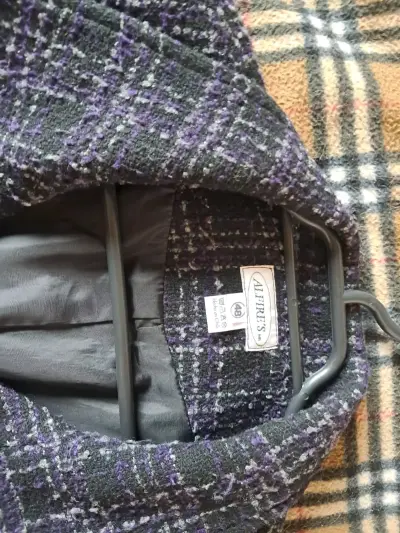 Abrigo de lana gris para mujer - miniatura 3