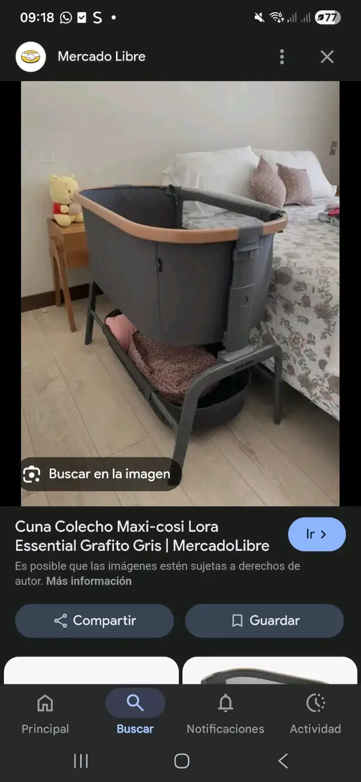 Cuna colecho Maxi-Cosi Lora gris grafito - 1