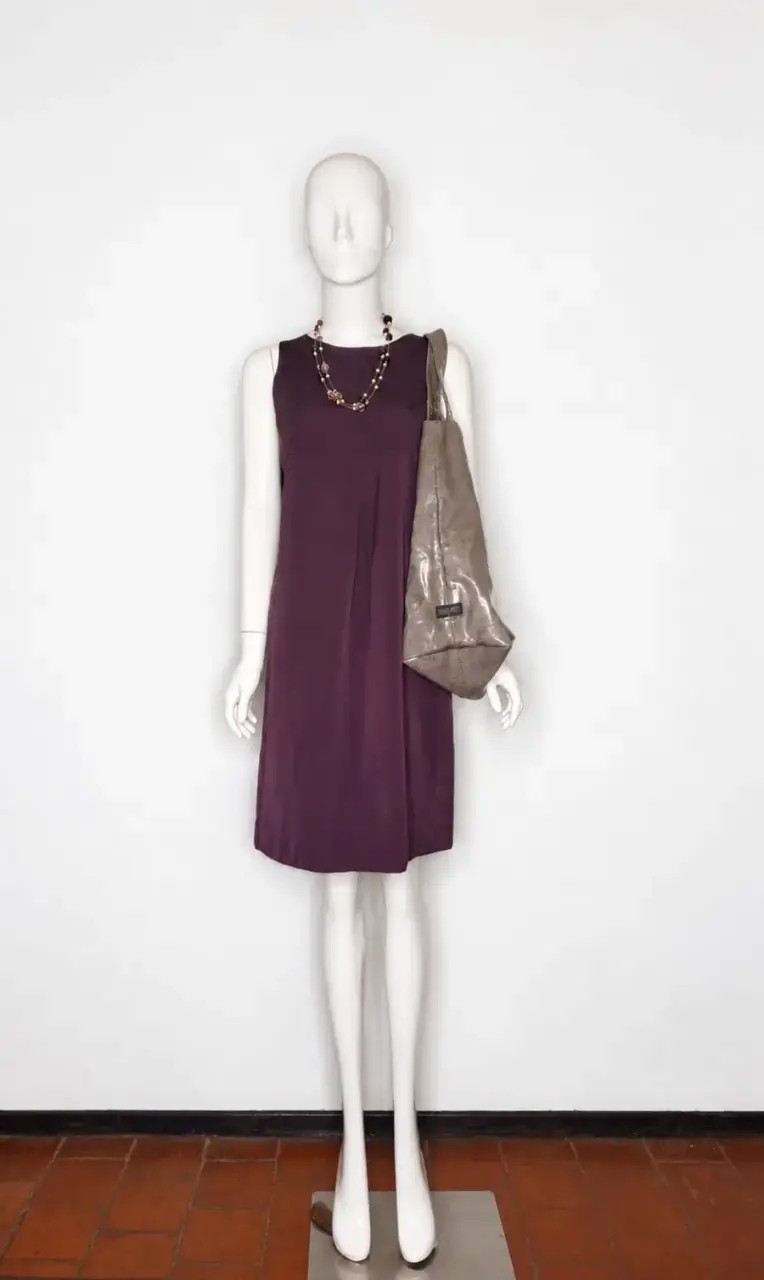 Línea Style - Vestido Ciruela 'S Max Mara XL - 4