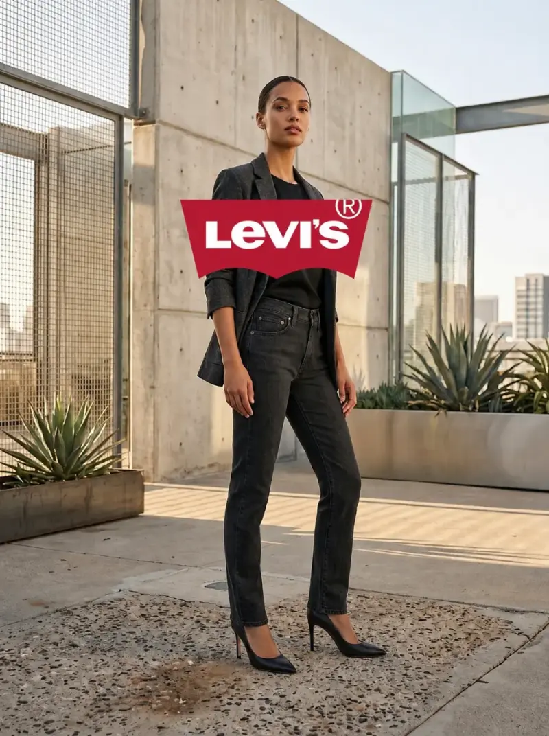Jeans Levi's 511 Skinny Mujer Negro - 1