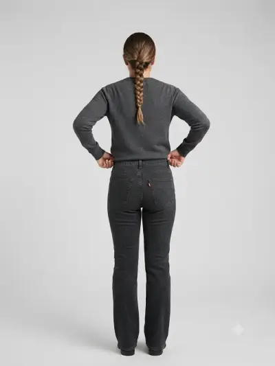 Jeans Levi's 511 Skinny Mujer Negro - miniatura 2
