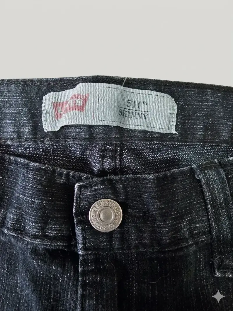 Jeans Levi's 511 Skinny Mujer Negro - 4