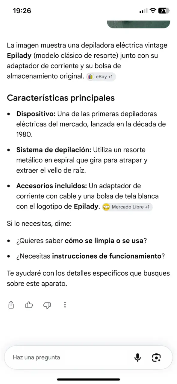 Depiladora eléctrica vintage Epilady con adaptador - 2