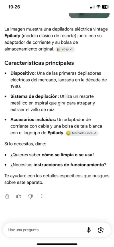 Depiladora eléctrica vintage Epilady con adaptador - miniatura 2