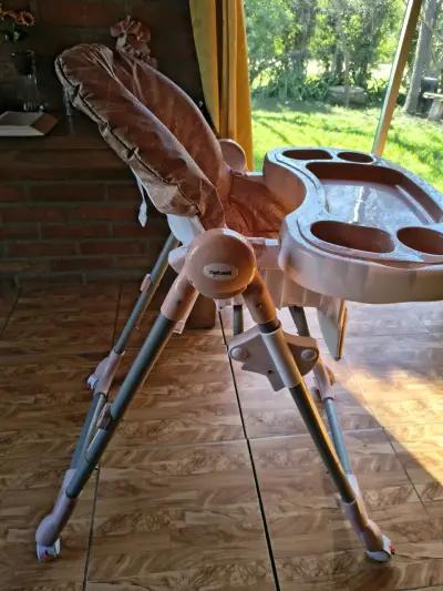 Silla de comer para bebé Bebesit rosa ajustable - miniatura 4